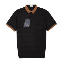 PL Đen Phối Nâu Ô Vuông 006