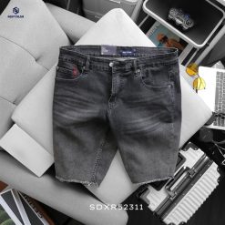 SJ Đen Xám Rách Nút Đỏ (520)