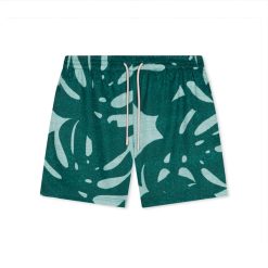 Short Thun Set Bộ Hoạ Tiết Lá Loang 0402