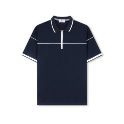 Polo Dây Kéo Phối Ngực