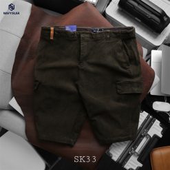 Short KaKi Túi Hộp Rêu
