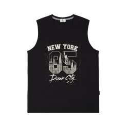 TankTop HT Đen Phối Vàng 002