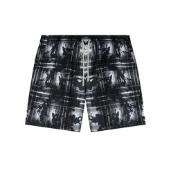 Short Thun Set Bộ Hoạ Tiết Phối Loang 0402